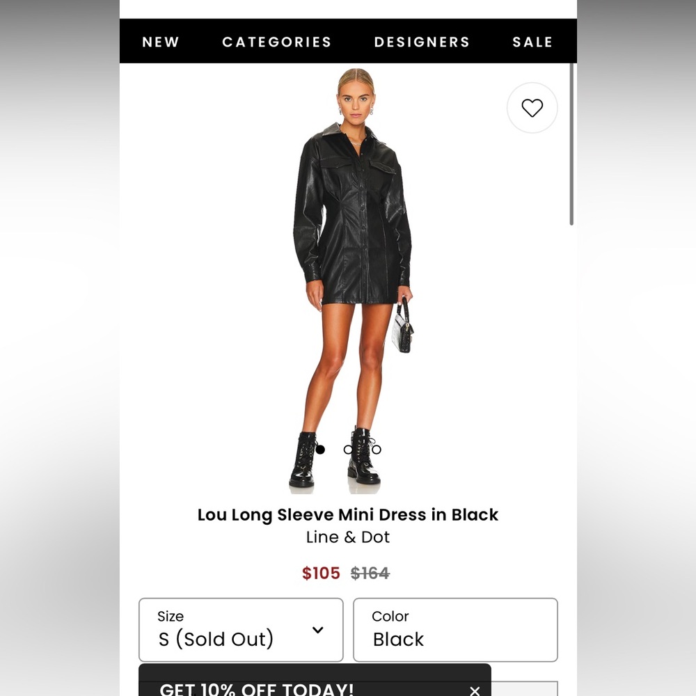 Lou Long Sleeve Mini Dress - Revolve NWT Line & Dot